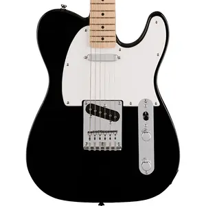 Fender Squier Sonic Telecaster, гриф из клена, белая накладка, черный