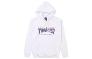 Thrasher Белая толстовка для мужчин