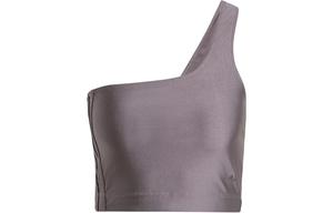 Adidas Originals Футболка с вырезами укороченная, графитовый серый