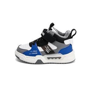 Нескользящие теплые противоударные высокие детские кроссовки для повседневной жизни PAUL FRANK, серый/синий
