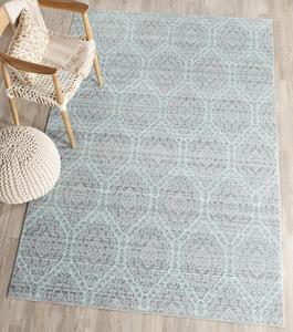 Ковер SAFAVIEH, 153 x 244 см, Valencia Collection, Mauve & Alpine, дизайн в стиле бохо шик с эффектом потертости, не линяет и прост в уходе, идеален для помещений с высокой проходимостью в гостиной, спальне (VAL206G)