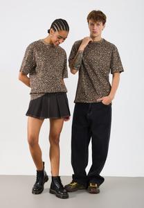 Футболка YOURTURN BASIC OVERSIZED T-SHIRT UNISEX 3 PACK, Bright White/ Leopard Aop /True Black/White