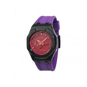Часы Casio G-Shock Analog-Digital 2100 Series, арт. GA-2100-4A, фиолетовый/черный