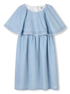 Chloé Kids платье с оборками, синий