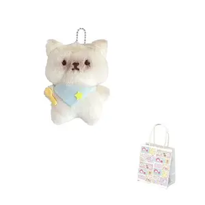 Очаровательный плюшевый кулон с котенком и кроликом, 12 см LEVENKENESS