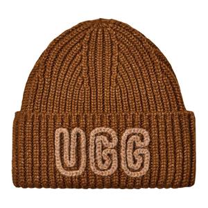 UGG Акриловая женская шапка-бини Техас коричневый/черный/охровый зеленый, Dirk Brown
