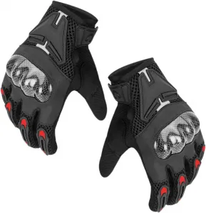 Мотоциклетные перчатки - Летние мотоциклетные перчатки | Мотоциклетные перчатки для мужчин | Мотоциклетные перчатки | Мотоциклетные перчатки | Нескользящие перчатки с сенсорным экраном для спорта, мотоцикла, велосипеда, охоты, Rot