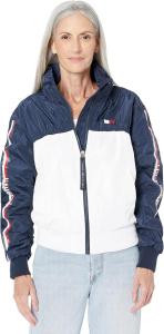 Женская ветровка Tommy Hilfiger на молнии с цветными блоками, Sky Captain Multi