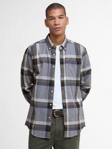 Фолли хлопковая рубашка приталенного кроя в клетку Barbour, Grey Multi
