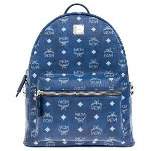 MCM Старк Визетос Искусственная кожа Рюкзак Унисекс Синий