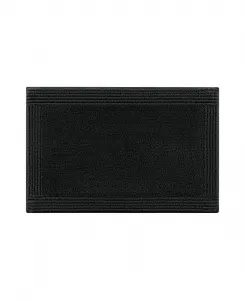 Двусторонний ворсистый хлопковый коврик для ванной Splendor, 61 x 91 см Madison Park Signature, черный