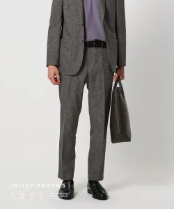 Брюки без складок с принтом COOL DOTS от UA COZY - моющиеся, эластичные в двух направлениях, немнущиеся United Arrows, цвет Dk.Gray