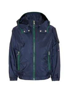 Дождевик с капюшоном Moncler Enfant, синий