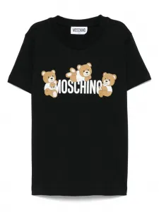 Футболка с принтом Moschino Kids, черный