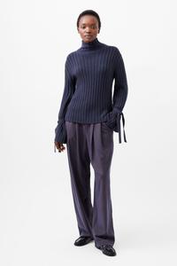 Джемпер с завязками на рукавах Babysoft French Connection, синий