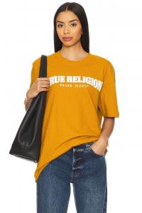 Футболка с коротким рукавом и отражающей аркой True Religion, buckthorn