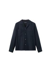 Рубашка на пуговицах классического кроя MANGO MAN Milton, темно-синий