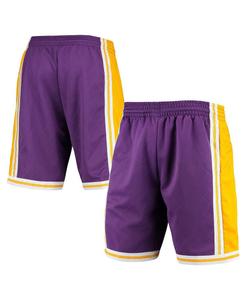 Мужские фиолетовые шорты Swingman Los Angeles Lakers 1984 Hardwood Classics 75th Anniversary Mitchell & Ness