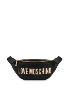 Поясная сумка с логотипом Love Moschino, черный