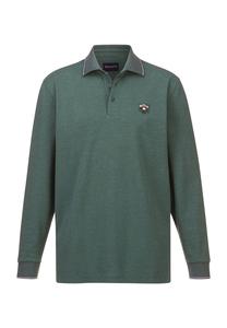 Рубашка-поло с длинными рукавами MILANVETZO BABISTA, зеленый