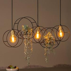 Подвесной светильник Lucide Circle, железо - черное