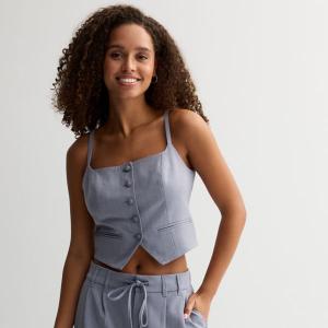 Детский жилет на пуговицах So, синий