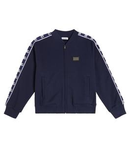 Хлопковая спортивная куртка Dolce&Gabbana, синий