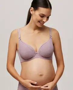 Бюстгальтер для кормления на косточках без подкладок Ysabel Mora, сиреневый