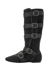 Ковбойские/Байкерские сапоги с пряжками Mango, Mottled Dark Grey