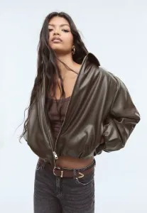 Куртка-Бомбер Stradivarius, Dark Brown