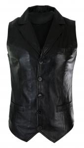 Жилет TruClothing Leather, черный