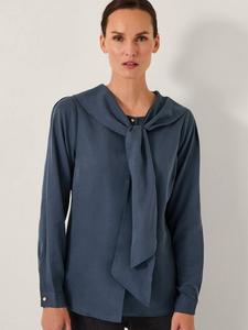 Блузка Drew с галстучным воротником Monsoon, Blue