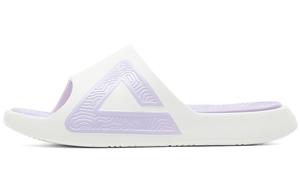Шлепанцы мужские супер легкие белые/фиолетовые Peak