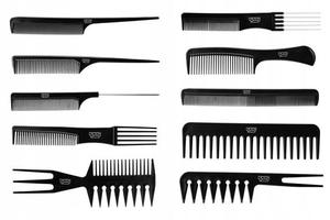Набор из 10 парикмахерских расчесок + футляр. POniks