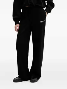 Спортивные брюки с вышитым логотипом и эластичным поясом Karl Lagerfeld Jeans, черный