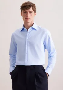 Рубашка делового цвета с розовой отделкой Seidensticker, Blue