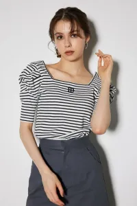 Футболка с пышными плечами Rienda, цвет Multi_1