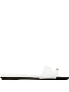Tory Burch шлепанцы Pierced, белый