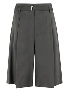 Шорты в полоску с пряжкой Tela, серый