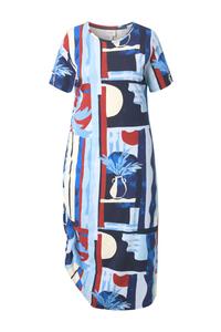 Миди платье Ulla Popken, marine blue/Light blue