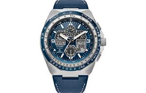 CITIZEN Часы Promaster Collection Solar Quartz Movement Cow Leather Strap Watch 46mm Men's Watch Blue Dial JY8148 08L, JY8148-08L