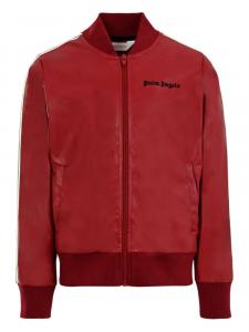 Куртка-бомбер Palm Angels Kids с полосками, красный