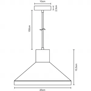 Подвесной светильник SUBORBIA E27 LED, E27, лампа для гостиной, столовой и кухни, регулируемая по высоте Paco Home, Betongrau