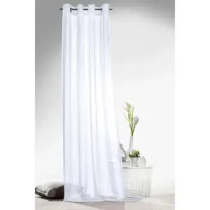 Weckbrodt штора «Клара», (1 шт.), штора на люверсах, гардина, полупрозрачная, дикий боковой вид, белый