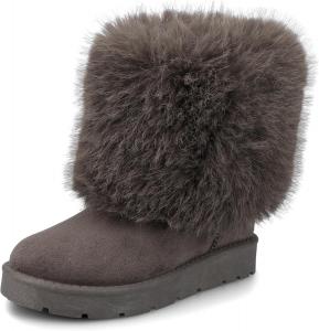 Женские утепленные ботинки Journee Comfort Foam Shanay для холодной погоды Journee Collection, Grey