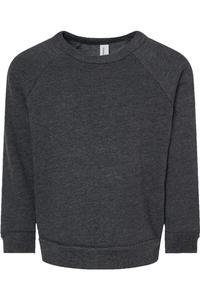 Толстовка реглан из флисовой губки для малышей BELLA + CANVAS, темно-серый