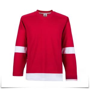 He Jiagong Новая хоккейная форма 2024, тренировочный костюм для хоккея на траве и льду, размер и логотип на заказ, красная хоккейная майка, принт Baitiao, XXXL