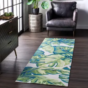 Ковер Contemporary Floral Lisa Indoor/Outdoor Area Rug nuLOOM, 76x183 см, мультиколор