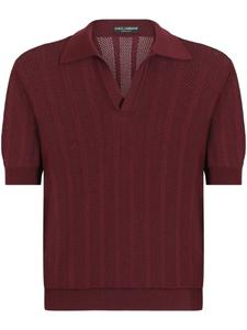 Dolce & Gabbana трикотажная рубашка поло, красный