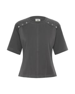 KAREN BY SIMONSEN Футболка 'KBDella' в темно-сером цвете